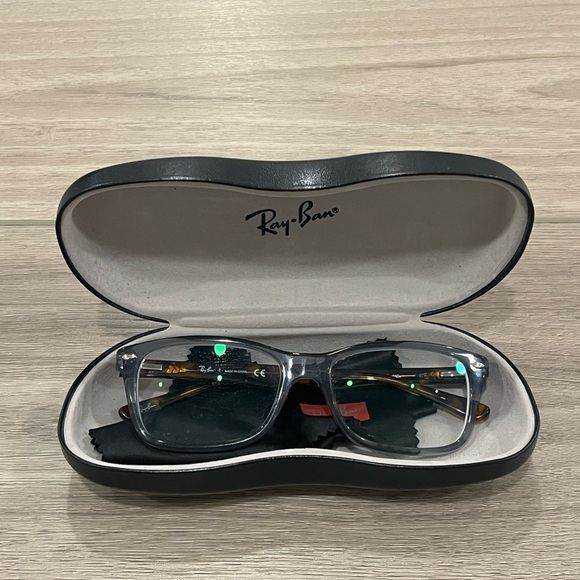 Ray-Ban RB5228 5629 Gray Brown Tortoise Eyeglasses Frame 53-17-140 FRAMES ONLY - Picture 1 of 8